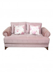 Melis 2 Seater Sofa With Storage Pink 163x90x78centimeter