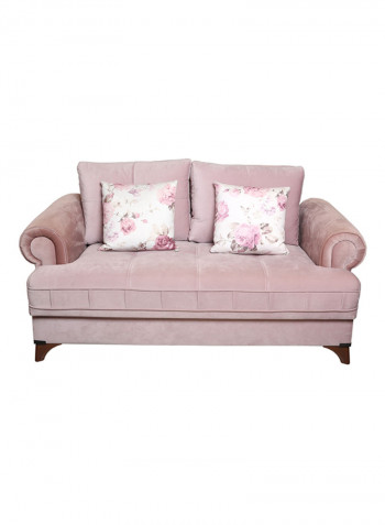 Melis 2 Seater Sofa With Storage Pink 163x90x78centimeter
