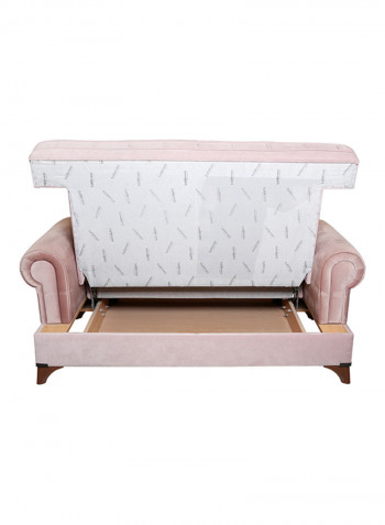Melis 2 Seater Sofa With Storage Pink 163x90x78centimeter