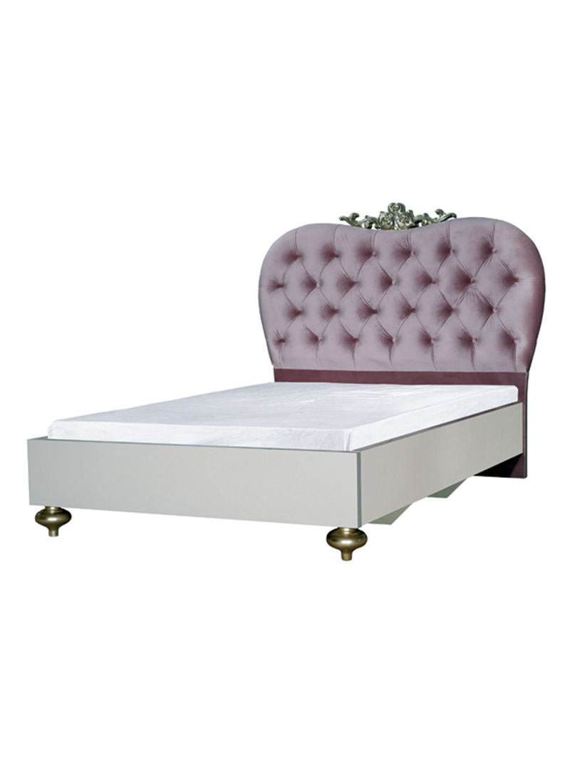 Tiara Bed White/Purple 120 x 200cm