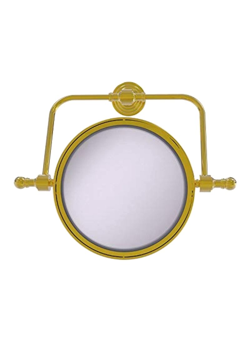 Brass Wall Mounted Mirror Gold/Clear 8inch
