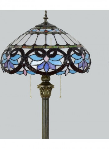 Glass Mosaic Lampshade Floor Lamp Multicolour 49 x 49 x 43centimeter