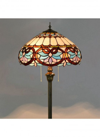 Glass Mosaic Lampshade Floor Lamp Multicolour 49 x 49 x 43centimeter