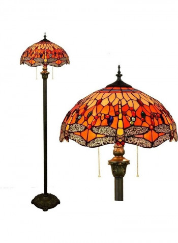 Retro Stained Glass Floor Lamp Multicolour