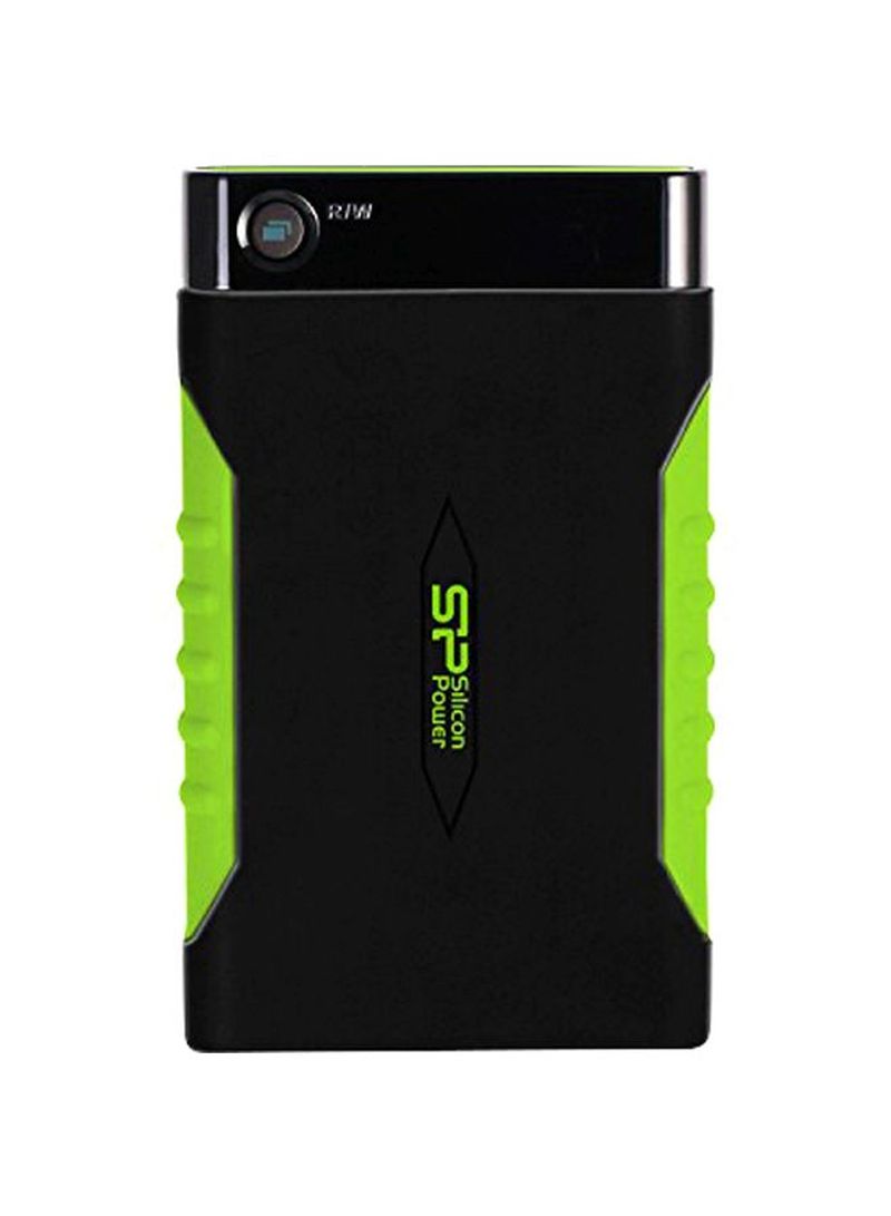 A15 USB 3.0 Portable External Hard Drive 2TB Black/Green