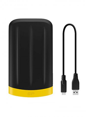 Portable External Hard Drive 2TB Black/Yellow