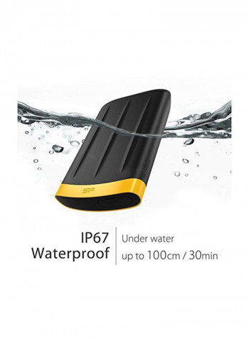 Portable External Hard Drive 2TB Black/Yellow