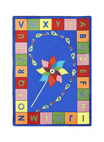 Kid Essentials Early Childhood Alphabet Pinwheel Area Rug Multicolour 162.56 x 233.68inch