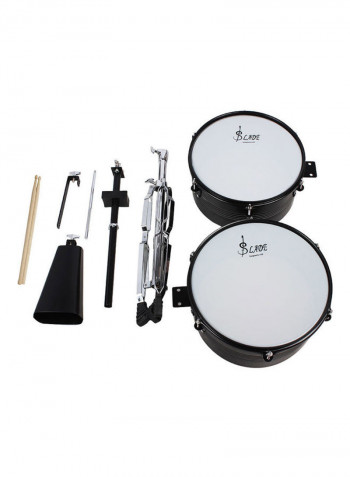 Timbales Drum Set with Stand and Cowbell