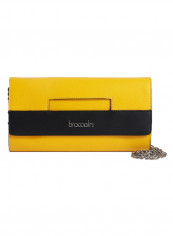 Hellen Mini Logo Detail Crossbody Bag Yellow/Black