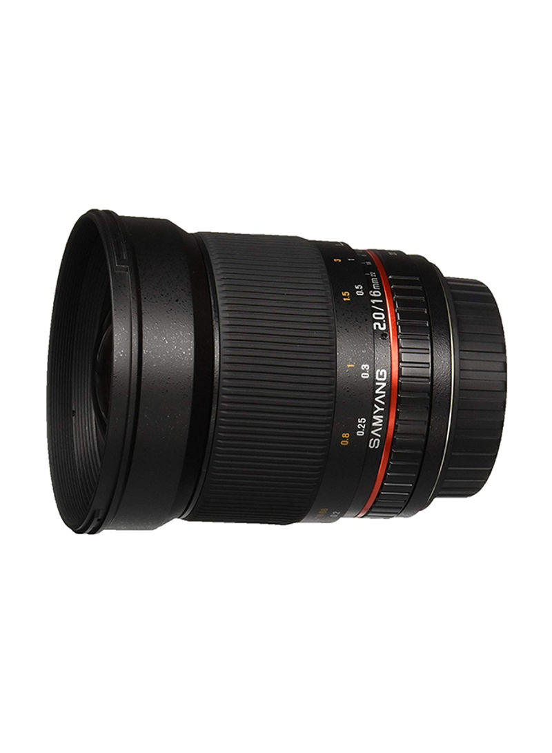 16mm f/2.0 Wide Angle Lens For Canon Black