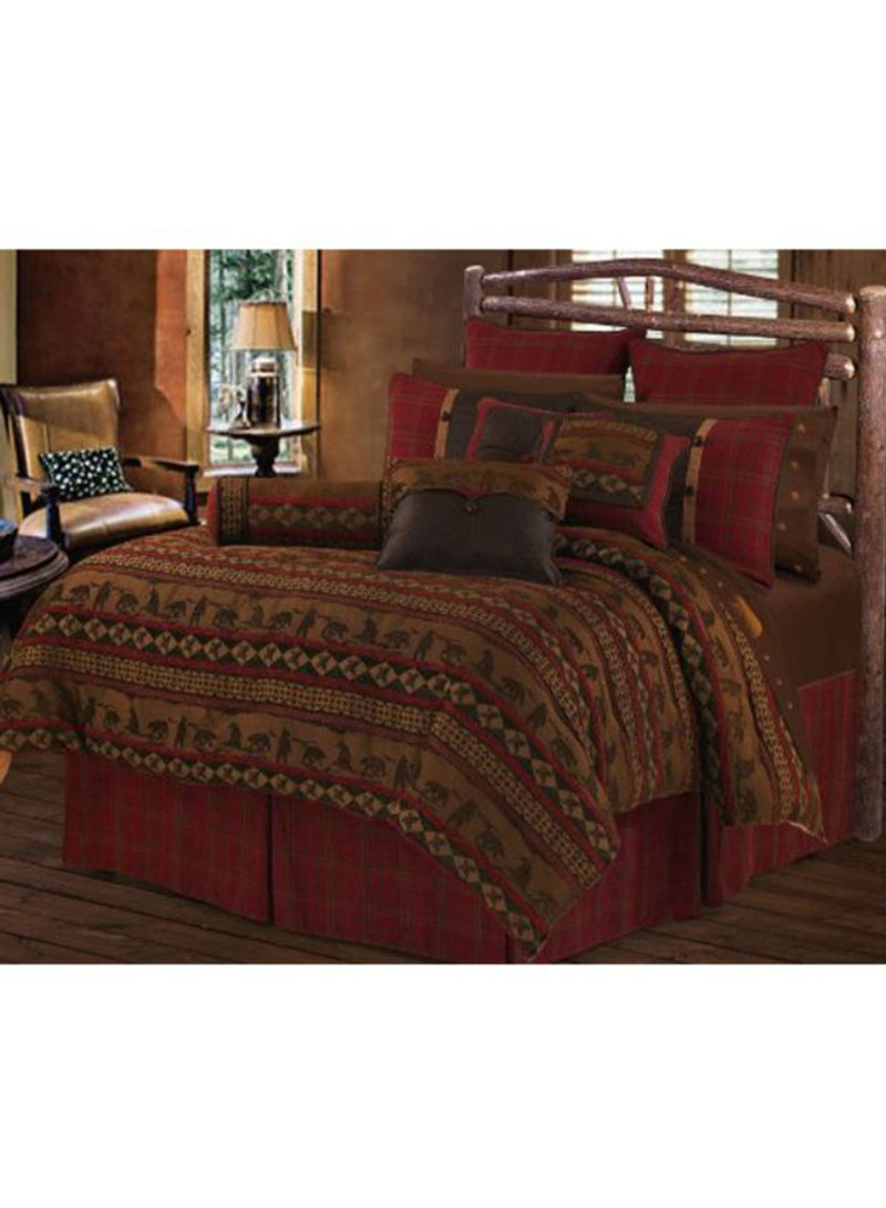 Cascade Lodge Bedding Full Comforter Set Multicolour 80 x 90inch