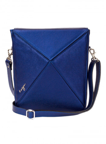 Cosset Leather Backpack For Women أزرق
