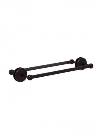 Monte Carlo Collection Back Shower Door Towel Bar Clear/Brown 18inch