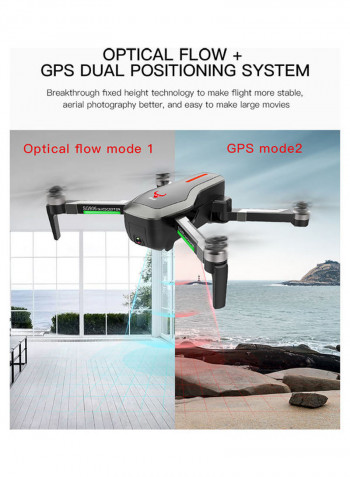 SG906 GPS Brushless 4K Drone with Camera Handbag 5G Wifi FPV Foldable Optical Flow Positioning Altitude Hold RC Quadcopter Drone with 3 Battery Black 30.1*14.5*23.6cm