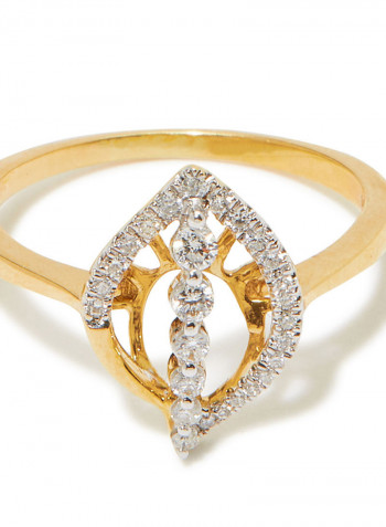 18K Gold Exquisite Design Diamond Ring