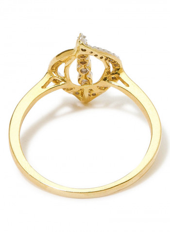 18K Gold Exquisite Design Diamond Ring