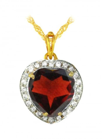 18 Karat Gold Diamond Studded Pendant Necklace