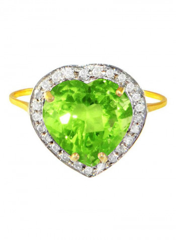 18 Karat Gold With Diamonds Ring