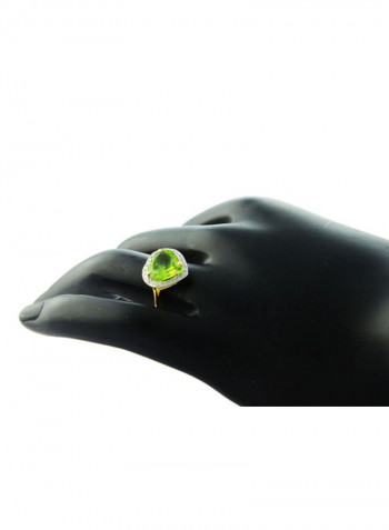 18 Karat Gold With Diamonds Ring