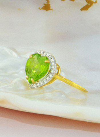18 Karat Gold With Diamonds Ring