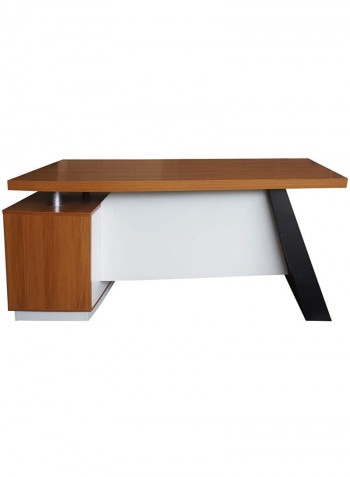 Elegante Modern Executive Desk Walnut 160x75x180cm