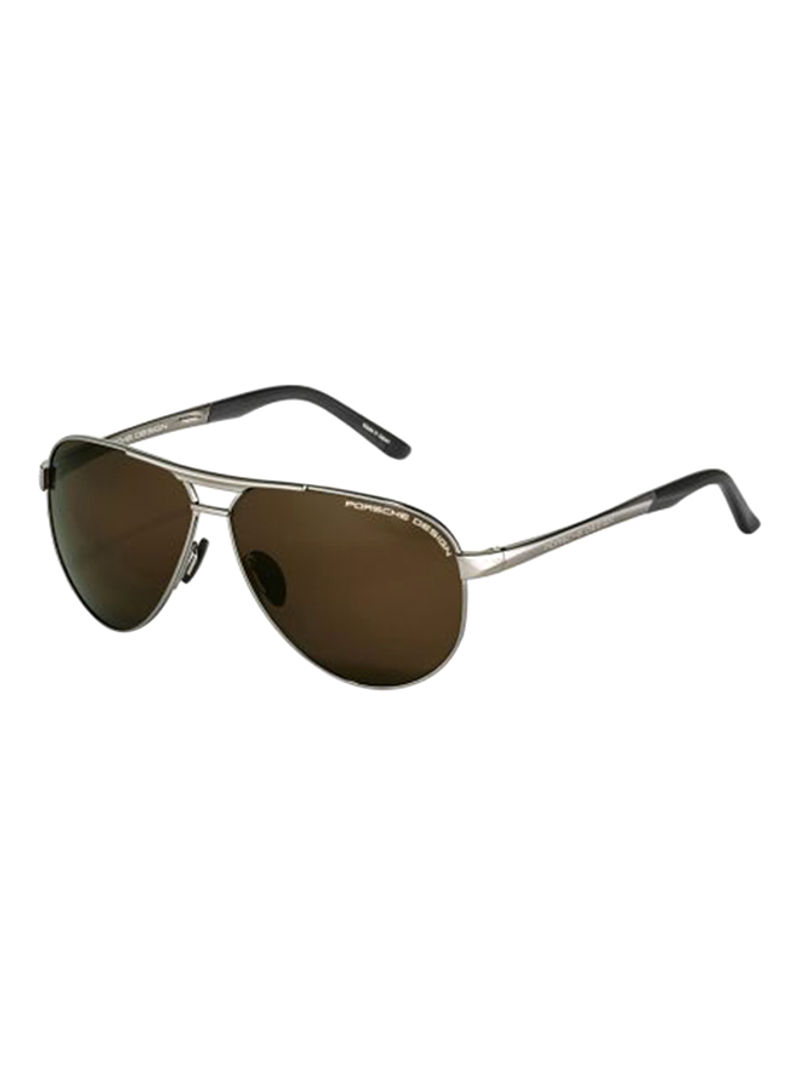 Men's Aviator Frame Sunglasses - Lens Size: 62 mm