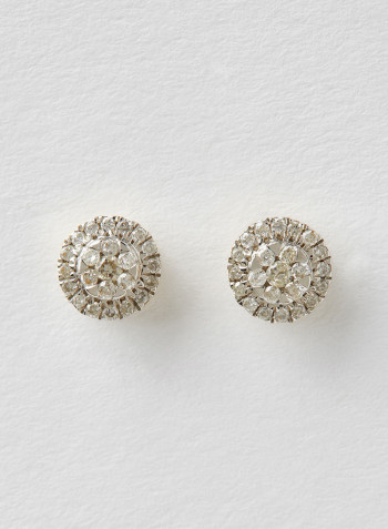 18 Karat Gold Sparkle Earrings
