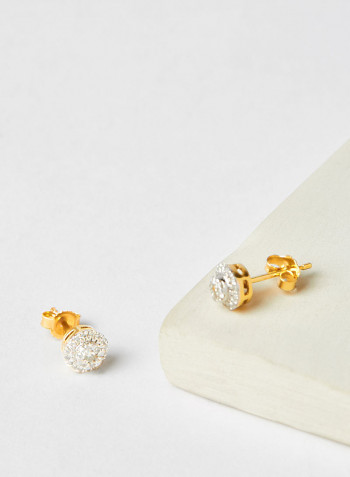 18 Karat Gold Sparkle Earrings