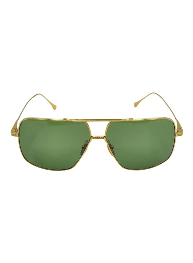 Men's UV Protected Rectangular Sunglasses - Lens Size: 61 mm