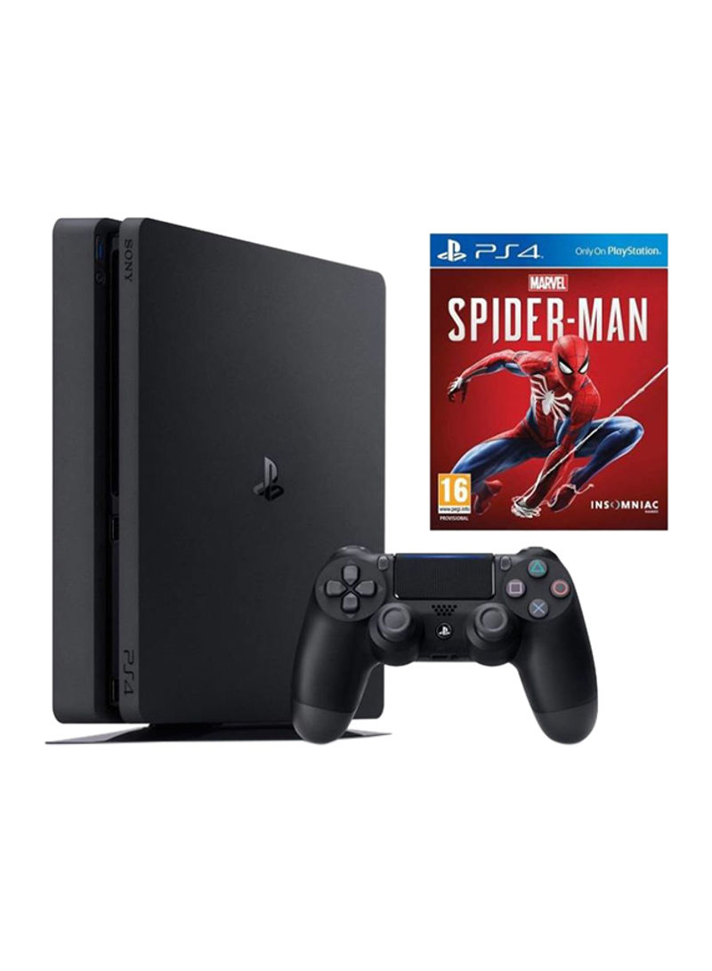 PlayStation 4 Slim 1TB Console With Controller And Marvel Spider-Man