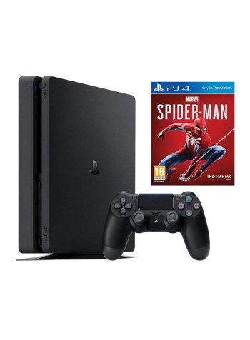 PlayStation 4 Slim 1TB Console With Controller And Marvel Spider-Man