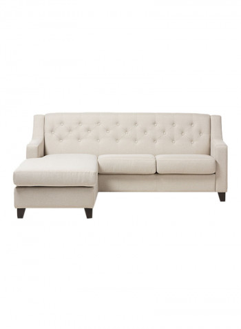 Arcadia Corner Sofa Set Beige 80x205x155centimeter