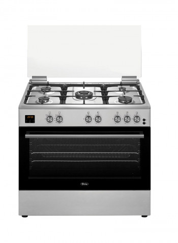 5 Gas Burner Cooker TERGC96ST Silver