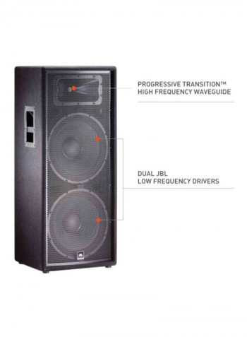 Two-Way Sound Reinforcement Loudspeaker System JRX225D Black