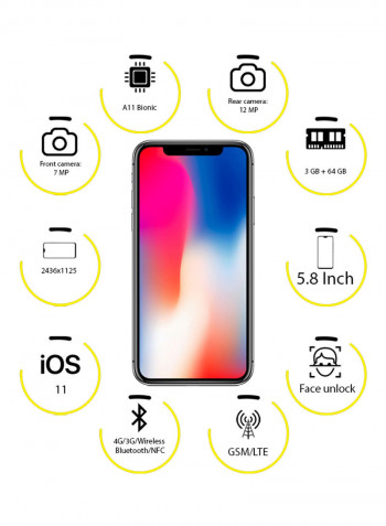 iPhone X Without FaceTime Space Grey 64GB 4G LTE