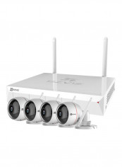 Outdoor Surveillance System Wireless Kit White 150.44x85.80x71.64millimeter