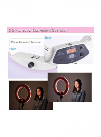 6-Piece Macro LED Video Ring Photography Light Kit White/Black
