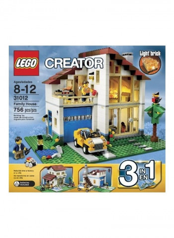756-Piece Creator Family House Building Set