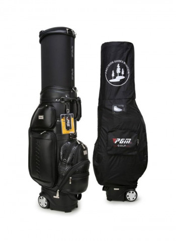 Retractable Golf Ball Bag With Pulley And Rain Cover 126x23x43cm