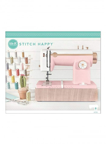 Stitch Happy Multi Media Sewing Machine Pink/White
