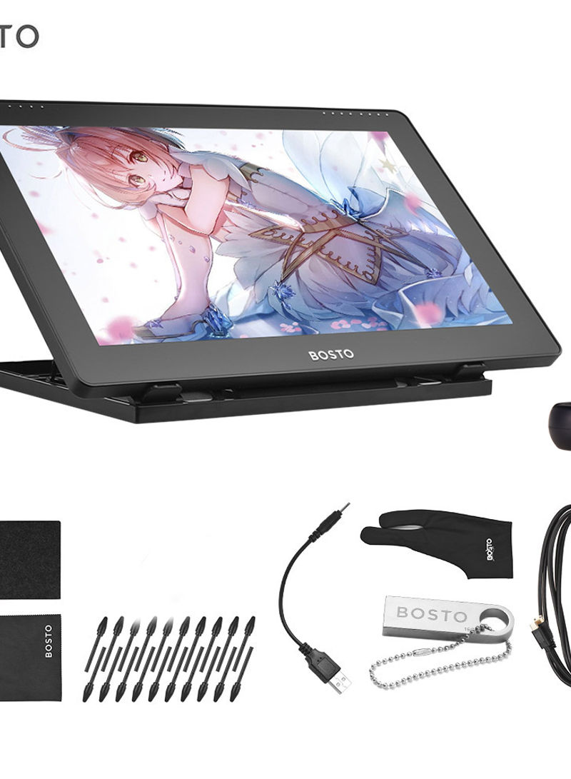 16HDK Portable 15.6 Inch LCD Graphics Drawing Tablet 15.6inch Black