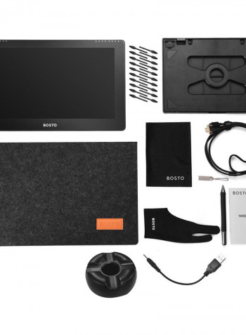16HDK Portable 15.6 Inch LCD Graphics Drawing Tablet 15.6inch Black