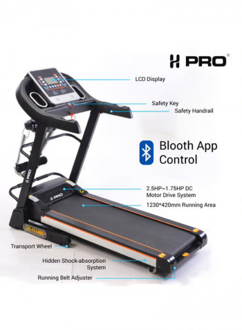Motorized Treadmill 170 x 76 x 33 cmcm
