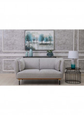 2-Seater Carlisle Sofa Light Grey/Brown