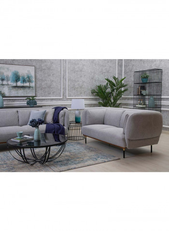 2-Seater Carlisle Sofa Light Grey/Brown