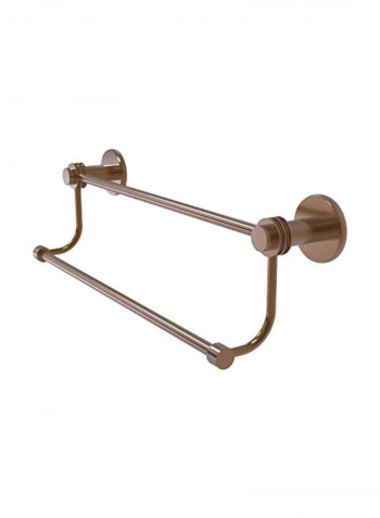 Mercury Collection Double Tired Accents Towel Bar Bronze 36inch