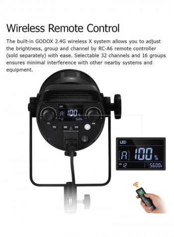 SL150II 150W Bowens-mount Daylight Balanced LED Video Light Black