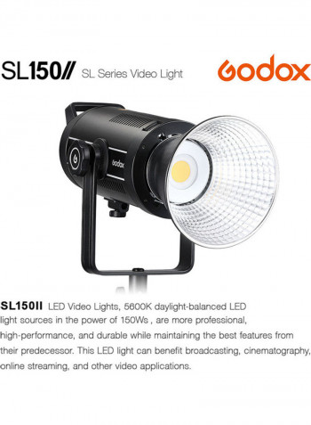 SL150II 150W Bowens-mount Daylight Balanced LED Video Light Black