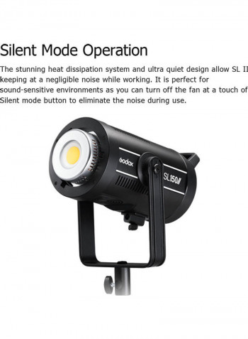 SL150II 150W Bowens-mount Daylight Balanced LED Video Light Black